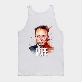 Elon Musk: Incompetence or Poor Leadership Tank Top